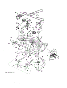 Mower Deck parts for Poulan Riding Mower & Tractor PBLGT2654-96042017200 from AppliancePartsPros.com