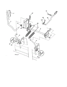 Mower Lift parts for Poulan Riding Mower & Tractor PBLGT2654-96042017200 from AppliancePartsPros.com