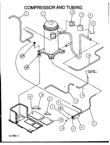 Compressor And Tubing (Pca24b0002a / P1153601c) (Pca30b0002a / P1153602c) (Pca36b0002a / P1153603c) (Pca36b0003a / P1153604c) (Pca36b0004a / P1153605c) parts for Amana Air Handler PCA24B0002A/P1153601C from AppliancePartsPros.com