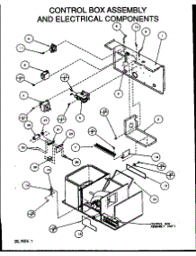 Control Box Assembly And Electrical Components parts for Amana Air Handler PCA48B0002A/P1153703C from AppliancePartsPros.com