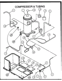 Compressor & Tubing (Pcb42a0002a / P1152301c) (Pcb42b0002a / P1152302c) (Pcb48b0002a / P1152303c) (Pcb60b0002a / P1152305c) parts for Amana Air Handler PCB24A0002A/P1152201C from AppliancePartsPros.com