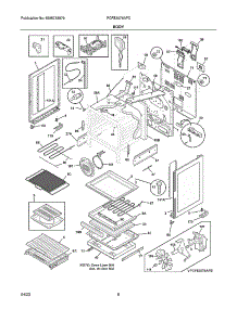 Body parts for Frigidaire Gas Range PCFE3078AFC from AppliancePartsPros.com