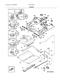 Burner parts for Frigidaire Gas Range PCFG3078AFA from AppliancePartsPros.com