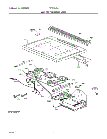 Main Top / Induction Units parts for Frigidaire Gas Range PCFI3670AFA from AppliancePartsPros.com