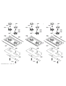 Top Parts parts for Thermador Gas Cooktop PCG366E01 from AppliancePartsPros.com