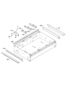 Cabinet parts for Thermador Gas Cooktop PCG366G-01 from AppliancePartsPros.com