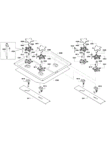 Burners 2 parts for Thermador Gas Cooktop PCG486GD/01 from AppliancePartsPros.com