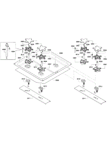 Burners 2 parts for Thermador Gas Cooktop PCG486GD/03 from AppliancePartsPros.com