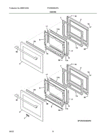 Doors parts for Frigidaire Range Hood PCWD3080AFA from AppliancePartsPros.com