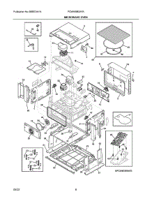 Microwave Oven parts for Frigidaire Range Hood PCWM3080AFA from AppliancePartsPros.com