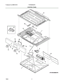 Control Panel|Cpcws3080afa.Svg parts for Frigidaire Electric Wall Oven PCWS3080AFA from AppliancePartsPros.com