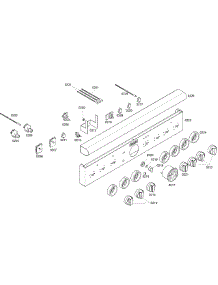 Control Panel parts for Thermador Range PD366BS/01 from AppliancePartsPros.com