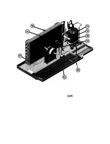 Unit Assembly parts for Friedrich Heating Cooling Combined Unit PDE12R2CB from AppliancePartsPros.com