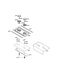 Starburner W / Igniter / Heat Shield parts for Thermador Range PDR364GDZS/08 from AppliancePartsPros.com