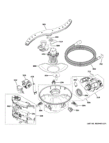 Motor, Sump & Filter Assembly parts for Ge Dishwasher PDT785SYN0FS from AppliancePartsPros.com