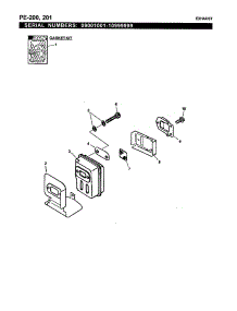 Exhaust - Pe-200, 201 parts for Echo Edger PE-201 (09001001-09999999) from AppliancePartsPros.com
