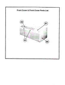 Front Cover parts for Friedrich Heating Cooling Combined Unit PE07K3RA from AppliancePartsPros.com