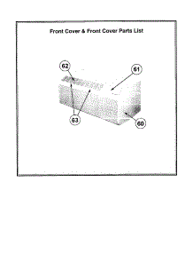 Front Cover parts for Friedrich Heating Cooling Combined Unit PE12R0CA from AppliancePartsPros.com
