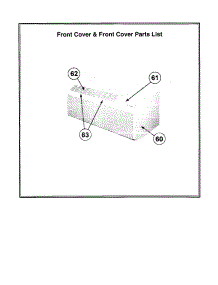 Front Cover parts for Friedrich Heating Cooling Combined Unit PE15K3SA from AppliancePartsPros.com
