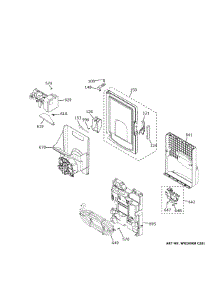 Ice Maker & Dispenser parts for Ge Bottom-Mount Refrigerator PFE28KBLMTS from AppliancePartsPros.com