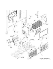 Machine Compartment parts for Ge Bottom-Mount Refrigerator PFE28KYNDFS from AppliancePartsPros.com