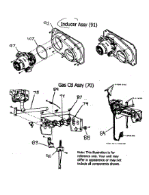 Inducer Assy parts for Payne Furnace PG8JAA036045 from AppliancePartsPros.com