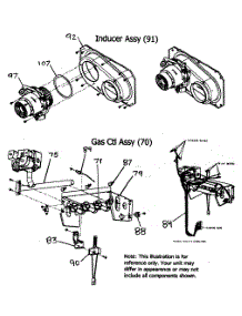 Inducer Assy parts for Payne Furnace PG8JAA042090AAJA from AppliancePartsPros.com