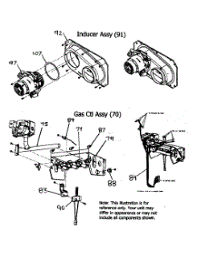 Inducer Assy parts for Payne Furnace PG8JAA066110AAJA from AppliancePartsPros.com