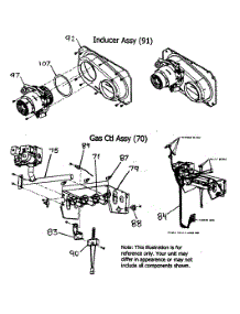 Inducer Assy parts for Payne Furnace PG8MAA042090 from AppliancePartsPros.com