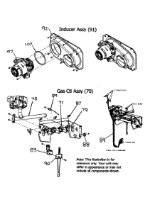 Inducer Assy parts for Payne Furnace PG8MAA048070 from AppliancePartsPros.com