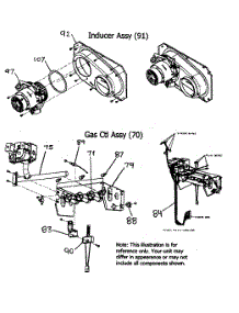 Inducer Assy parts for Payne Furnace PG8MAA066110AAJA from AppliancePartsPros.com