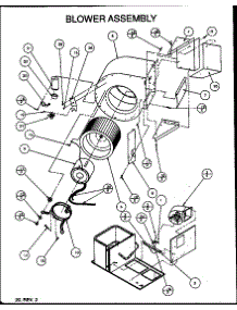 Blower Assembly (Pga42b1152a / P1154103c) (Pga42b0903a / P1154102c) (Pga42b1153a / P1154104c) (Pga42b0902a / P1154101c) (Pga48b0902b / P1154111c) (Pga48b0903a / P1154106c) (Pga48b0903b / P1154112c) (Pga48b0904a / P1154117c) (Pga48b1152a / P1154107c) (Pga48b1152b / P1154113c) parts for Amana Air Handler PGA42B0902A/P1154101C from AppliancePartsPros.com