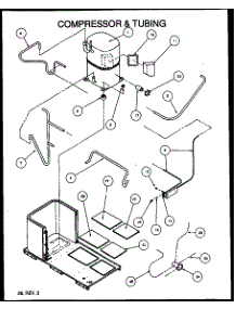 Compressor & Tubing (Pga42b1152a / P1154103c) (Pga42b0903a / P1154102c) (Pga42b1153a / P1154104c) (Pga42b0902a / P1154101c) (Pga48b0902b / P1154111c) (Pga48b0903a / P1154106c) (Pga48b0903b / P1154112c) (Pga48b0904a / P1154117c) (Pga48b1152a / P1154107c) (Pga48b1152b / P11541 parts for Amana Air Handler PGA42B1153A/P1154104C from AppliancePartsPros.com