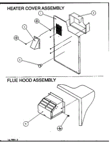 Heater Cover Assembly / Flue Hood Assembly parts for Amana Air Handler PGA48B0902A/P1154105C from AppliancePartsPros.com