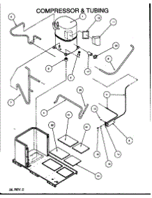 Compressor & Tubing (Pga24b0452a / P1164601c) (Pga24b0702a / P1154002c) (Pga24b0702a / P1164602c) (Pga24b0902a / P1154003c) (Pga24b0452a / P1154001c) (Pga24b0902a / P1164603c) (Pga30b0452a / P1164604c) (Pga30b0452a / P1154004c) (Pga30b0702a / P1154005c) (Pga30b0902a / P11646 parts for Amana Air Handler PGA48B1152A/P1154107C from AppliancePartsPros.com