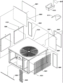 Outer Case parts for Amana Heating Cooling Combined Unit PGA60C0902D/P1217301C from AppliancePartsPros.com