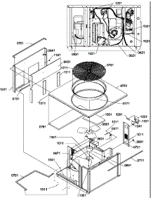 Chassis parts for Amana Heating Cooling Combined Unit PGA60C0902D/P1220301C from AppliancePartsPros.com
