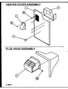 Heater Cover Assembly / Flue Hood Assembly parts for Amana Air Handler PGB30B0902A/P1164706C from AppliancePartsPros.com