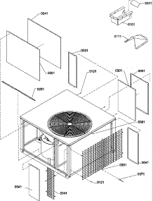Outer Case parts for Amana Heating Cooling Combined Unit PGB30C0902D/P1213605C from AppliancePartsPros.com