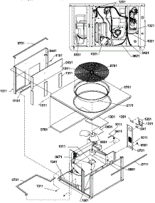 Chassis parts for Amana Heating Cooling Combined Unit PGB42C0902D/P1222208C from AppliancePartsPros.com