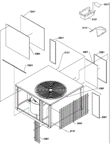 Outer Case parts for Amana Heating Cooling Combined Unit PGB60C0902D/P1217205C from AppliancePartsPros.com