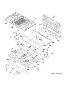 Control Panel & Cooktop parts for Ge Gas Range PGB911SEJ5SS from AppliancePartsPros.com