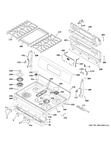 Control Panel & Cooktop parts for Ge Gas Range PGB935BP1TS from AppliancePartsPros.com