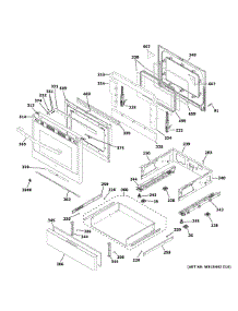 Door & Drawer Parts parts for Ge Gas Range PGB935BP1TS from AppliancePartsPros.com