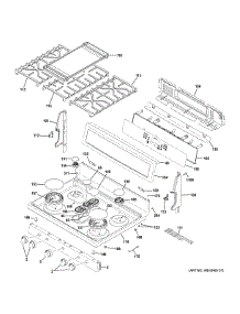 Control Panel & Cooktop parts for Ge Gas Range PGB960SEJ6SS from AppliancePartsPros.com