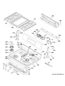 Control Panel & Cooktop parts for Ge Gas Range PGB965YP2FS from AppliancePartsPros.com