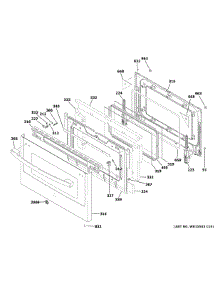 Lower Door parts for Ge Gas Range PGB965YP2FS from AppliancePartsPros.com