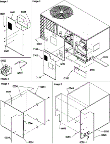Outer Cabinet parts for Amana Heating Cooling Combined Unit PGC42B0902A/P1205413C from AppliancePartsPros.com