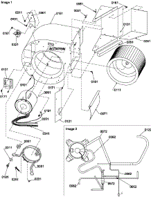 Blower / Tubing parts for Amana Heating Cooling Combined Unit PGC42B1152A/P1205414C from AppliancePartsPros.com