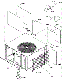 Outer Case parts for Amana Central Air Conditioner PGD42C0902D/P1204308C from AppliancePartsPros.com